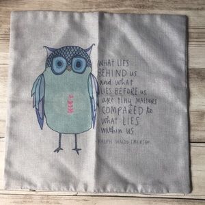 Owl pillow cover
